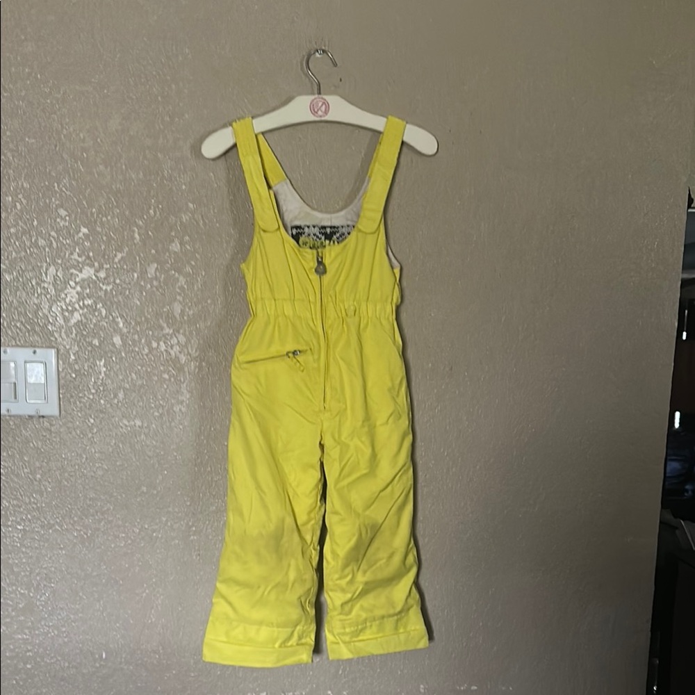 Obermeyer size 4 Yellow Kids One Piece Snowsuit